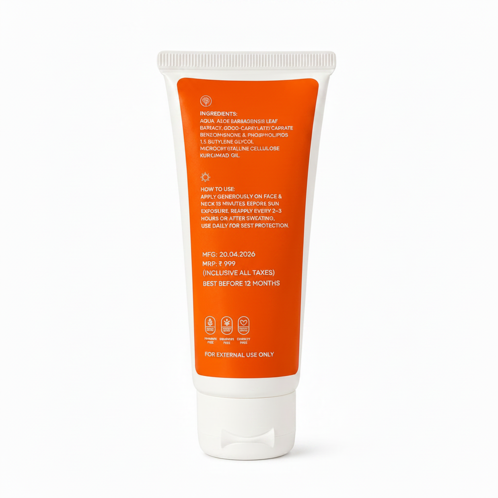 Mula Kumkumadi Sunscreen Back Side 1:1